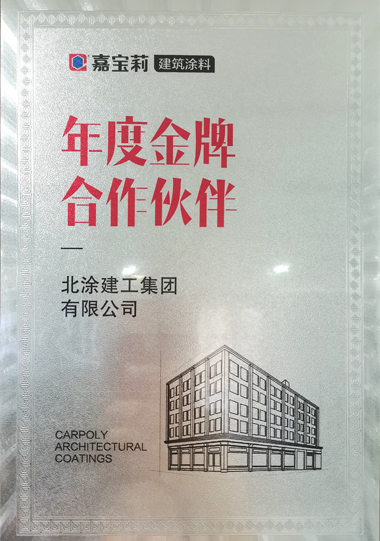 嘉宝莉年度金牌合作伙伴